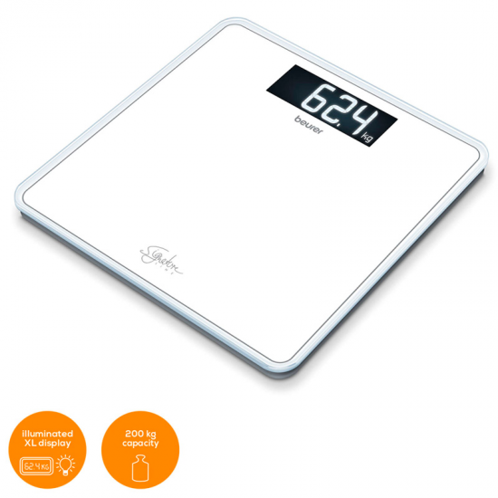 Báscula Beurer GS400 blanco VIDRIO 200K